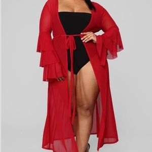 Fashionova Red Cover up